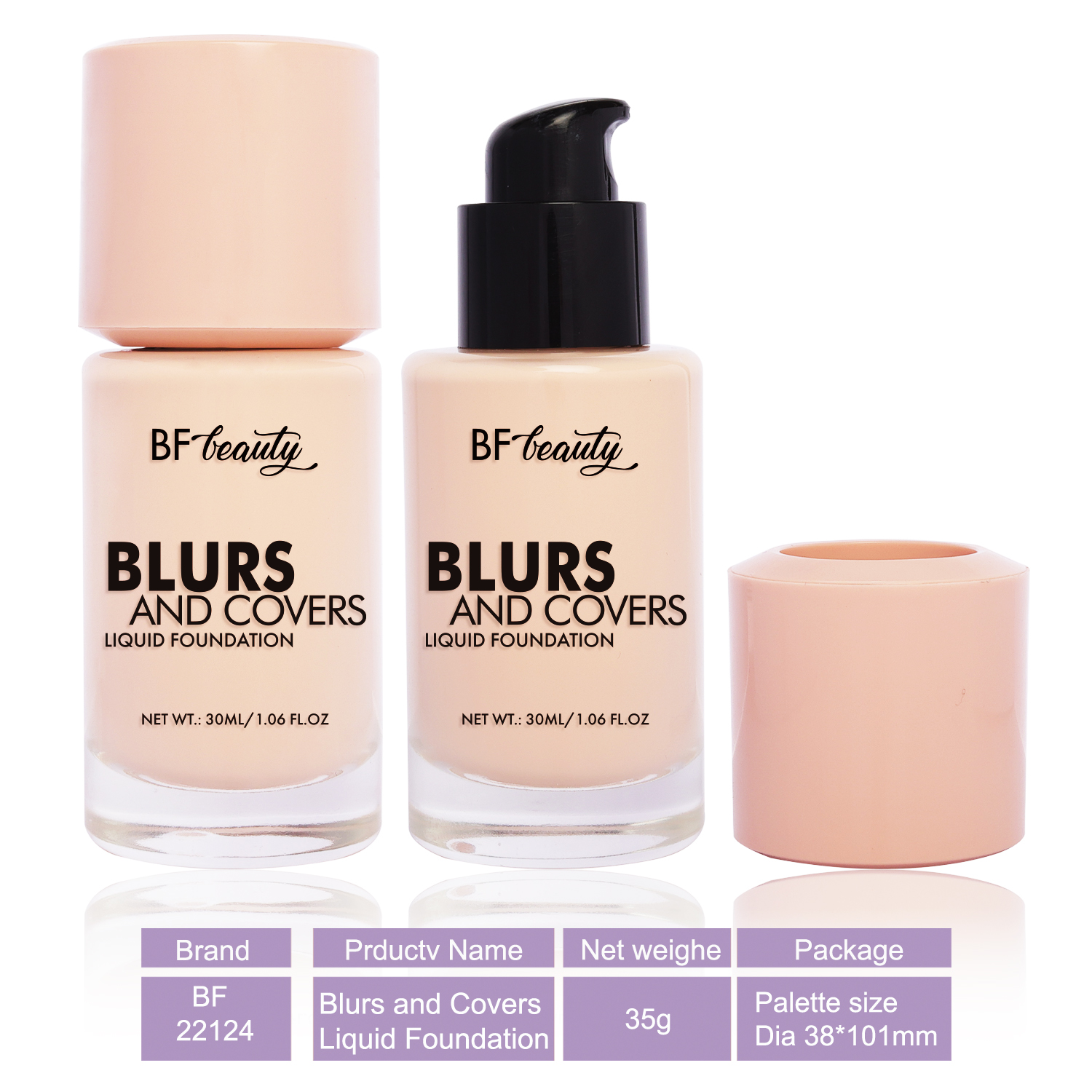 Blurs and Covers Liquid Foundation